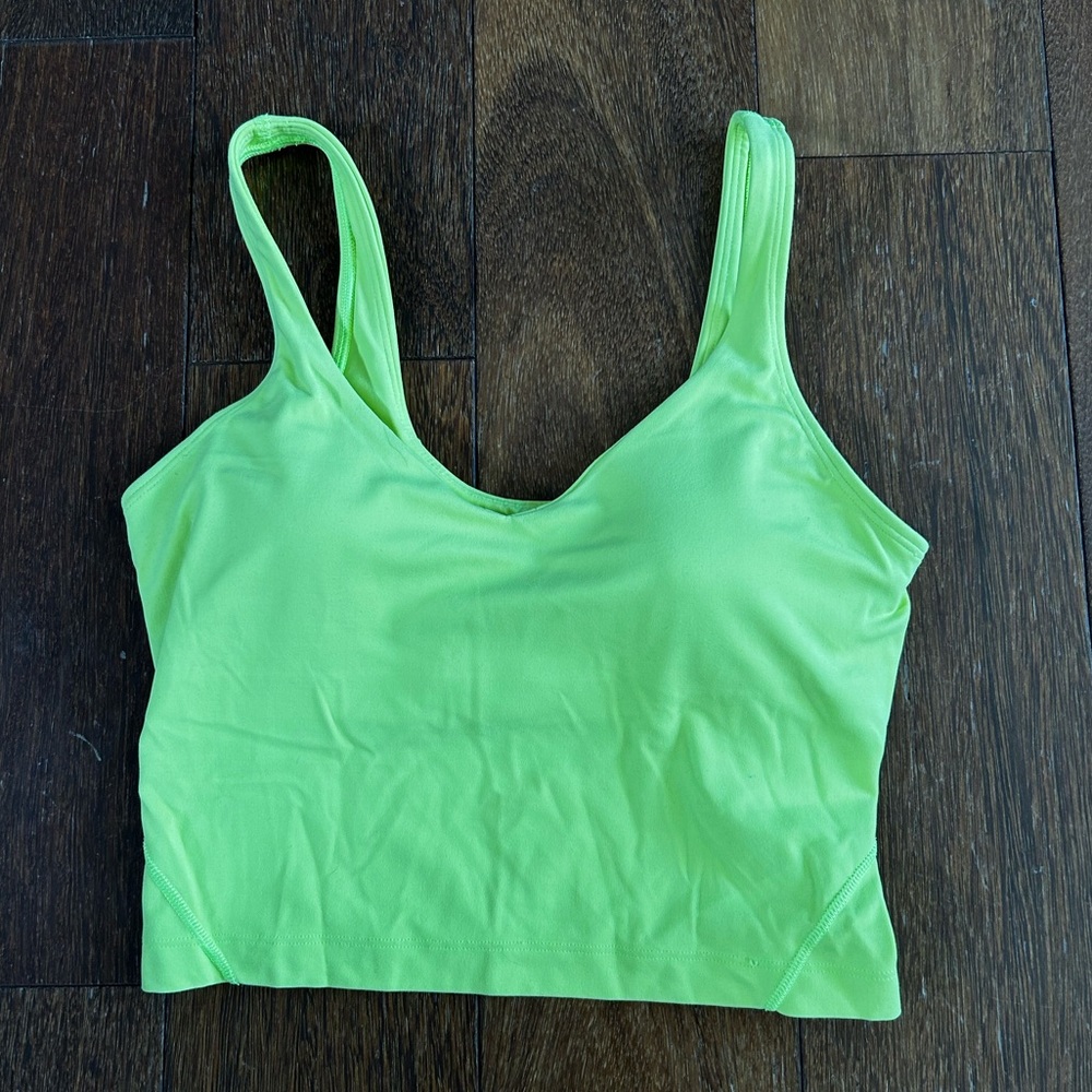 neon yellow lululemon align tank
